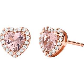 Michael Kors 14K Rose Gold-Plated Sterling Silver Heart-Cut Stud Women's Earrings MKC1519A2791