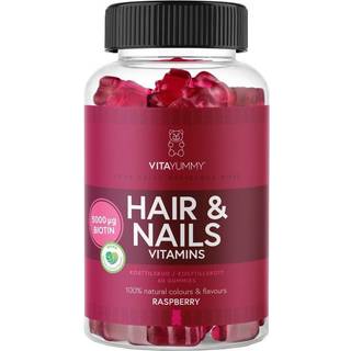 VitaYummy Hair & Nails - Raspberry (60 stk)