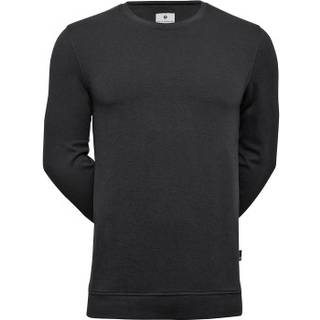Sort sweatshirt med crewneck i bambus til mænd fra JBS of Denmark, S