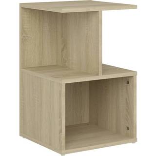 sengebord 35x35x55 cm konstrueret træ sonoma-eg