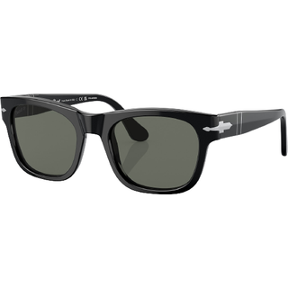 Persol Unisex PO3269S 95/58 Solbriller Acetat Sort Grøn Firkantet Polariseret
