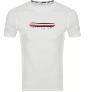 Tommy Hilfiger Seacell logo t-shirt - Hvid - Str. L - Modish.dk