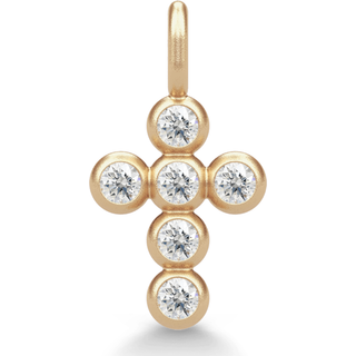 Julie Sandlau Diamond Cross Vedhæng 14 kt. Guld 0,15 ct. YG14-PD370 - Dame