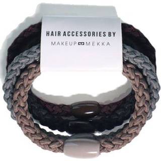 Woven Hair Ties 4pk, Dark Mix