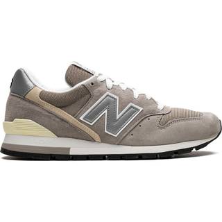 New Balance Unisex Made in USA 996 Core i Grå læder, Størrelse 40