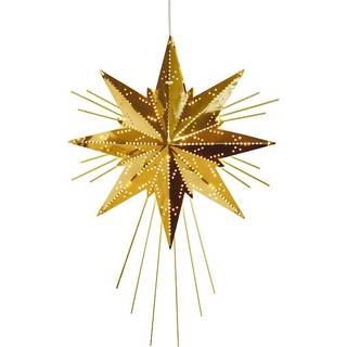 Star Trading - Christmas Star - Metal Star Mini Luxe - Brass - 36 cm