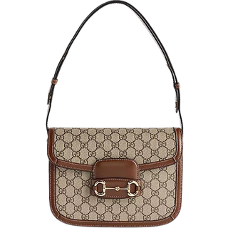 Gucci Gucci Horsebit 1955 GG shoulder bag - brown - One Size