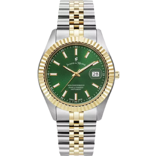 Jacques du Manoir JWN01703 Two Tone Green Dial Bracelet Watch - W3043