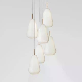 Anoli 6 pendel, nordic gold / opal • NUURA