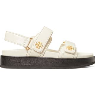 Tory Burch Double T leather sandals - white - EU 39.5