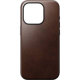 iPhone 15 Pro Modern Nomad Horween Leather Cover - MagSafe Kompatibel - Sort