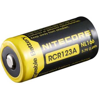 Nitecore NL166 Li-ion 650mah genopladeligt 16340 batteri