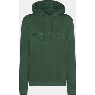 Grøn bambus hoodie til damer med logo, L