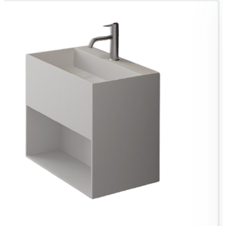 Boxo 55 - 55x40 Vask med opbevaring. Mathvid SolidTec®
