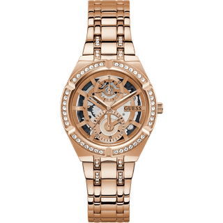 Guess GW0604L3 Allara Skeletskåret/Rosaguldtonet stål Ø36 mm