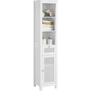 SoBuy Badeværelseshøjskab BZR36-W - Hvidt opbevaringsskab