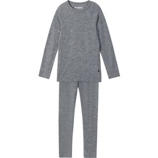 Reima Kids' Thermal Set Kinsei Melange Grey, Melange grey 9400, 130 cm