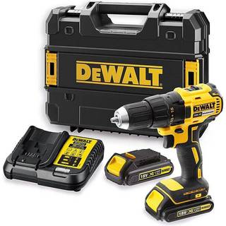 DEWALT DCD777S2T-QW Bore-/skruemaskine Li-Ion, 65Nm, brushless + Kuffert +2x batterier Li-Ion, 18V, 1.5Ah + oplader