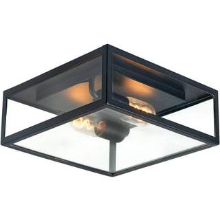 Norlys Lofoten loftlampe, 30,5x14 cm, E27, IP44, sort