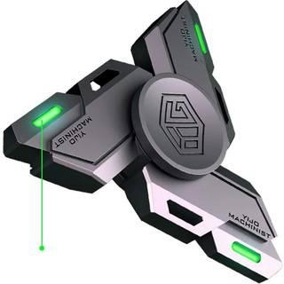 Fidget spinners spinner gaver til voksne og b?rn stress angst adhd lettelse figeter leget?j metal finger h?ndleget?j med lysende lys absorb