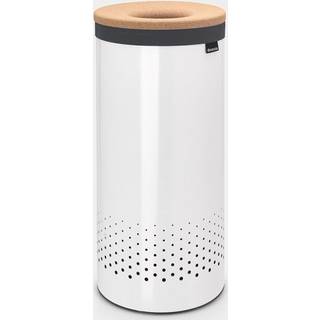 Vasketøjskurv 35 ltr. - hvid med Kork låg - Brabantia