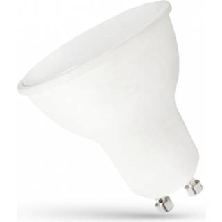 Spectrum 7,5W LED pære - GU10, 230V, matteret hvid plast - Dæmpbar : Ikke dæmpbar, Kulør : Kold
