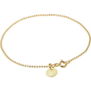 Enamel Beige Ball Chain Forgyldt Sølv Armbånd B16G-29