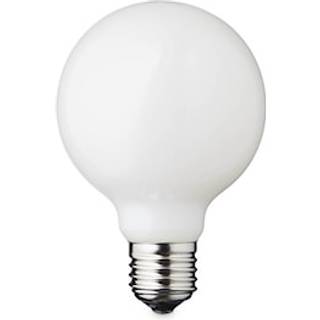 LED-pære Globe, E27, Ø 8 cm, mat, 5 W, 2.200 K