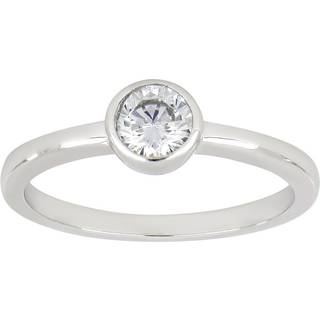 Joanli Nor - HANNANOR ring m. zirkon i sølv (Ø5)