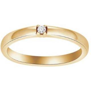 Siersbøl Heart alliancering i 14 kt guld med 1-5 sten x 0,03 ct