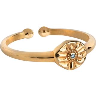 Enamel - Mini Esma ring i forgyldt sølv - Adjustable**