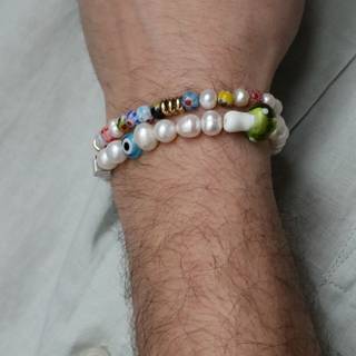 SAMIE armbånd med perlemix x3009sws17