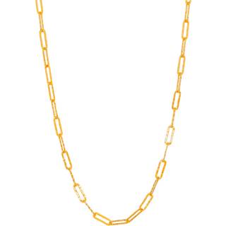 IX Studios Alpha Halskæde 22 kt. Forgyldt Sølv DMM0352GD45-55 cm - Unisex - 925 Sterling Silver