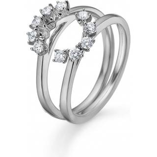 Mads Z Crown Tiara Ring 14 kt. Hvidguld 0,40 ct. 1641940-56 - Dame - White gold