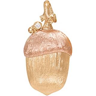 OLE LYNGGAARD COPENHAGEN Forest 18 kt. guld/rosaguld agern vedhæng, stor