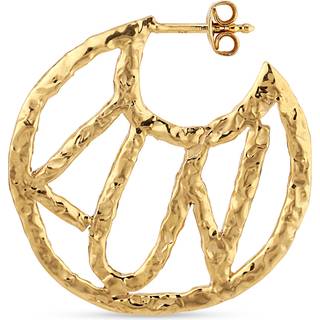 Jane Kønig Luv Øreringe 18 kt. Forgyldt Sølv LE-SS23-G-Højre - Dame - 925 Sterling Silver