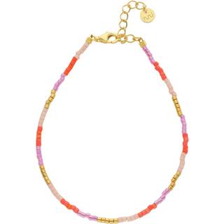 Nuni - Kira Coral Love armbånd i forgyldt sølv