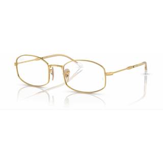 Ray - Ban Unisex RX6510 2500 Optiske stel Metal Guld Transparent Pillow Normal