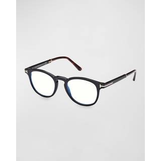 Tom Ford FT5891-B Blue-Light Block 005 49 Briller Mænd Black - Black - 49mm