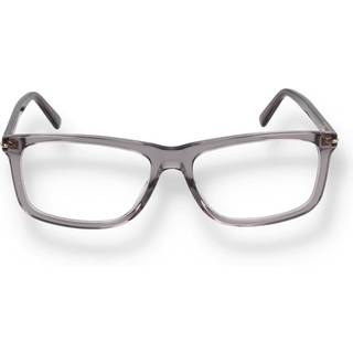 Gucci GG1447O 004 57 Briller Mænd Krystalklar - Transparent Grey - 57mm