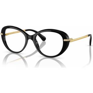 Swarovski Kvinde SK1020D 4028 Optiske stel Acetat Sort Transparent Rund Normal