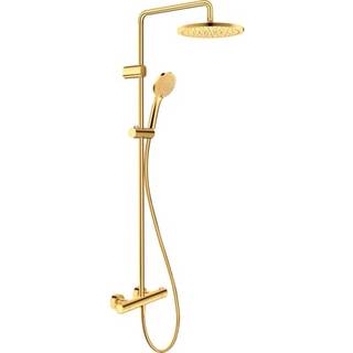 Duravit Wave brusesystem 1000 med hånd- og hovedbruser i guld
