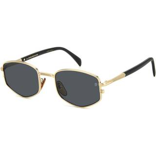 DAVID BECKHAM Mand DB 1129/S RHL/IR Solbriller Metal Guld / Sort Grå Geometrisk