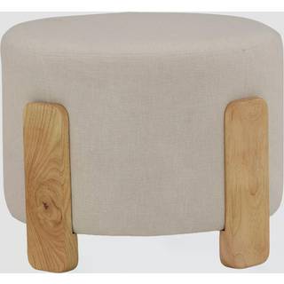 Coffey puf, fodskammel Ø52,5cm brun.