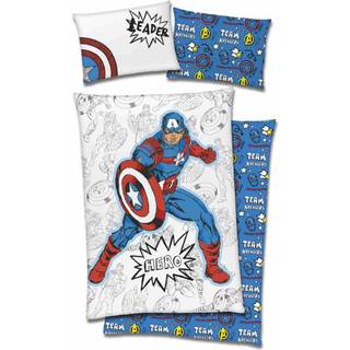 Avengers Captain America sengesæt i 100% bomuld - 140x200 cm