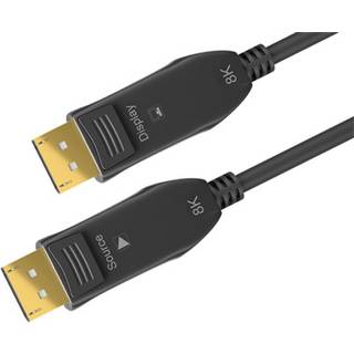 Optisk hybrid Optisk Displayport 2.0 kabel | 20 meter | PRIS-MATCH
