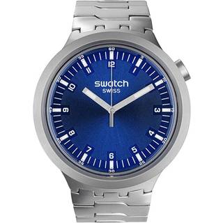 Swatch Big Bold Irony Indigo Hour Quartz Blue Dial Stainless Steel Bracelet Unisex Watch SB07S102G