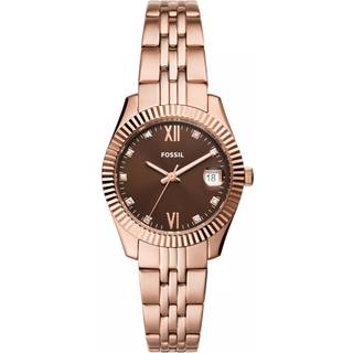 Fossil ES5324 Scarlette Brun/Rosaguldtonet stål Ø32 mm