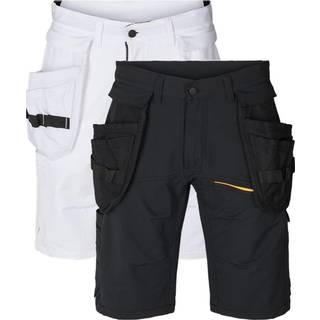 Kansas 132074 Evolve Stretch Håndværkershorts / Arbejdsshorts Hvid C52