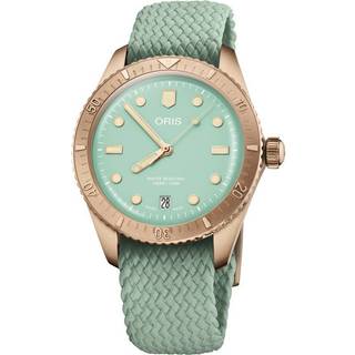 ORIS Divers 65 Bronze Cotton Candy, grøn med rem -38mm
